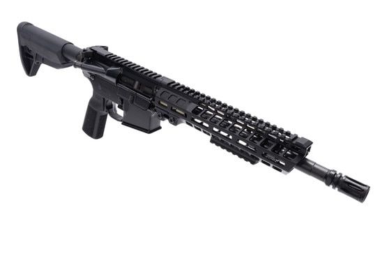 Compact AR-15 rifle with lightweight M-LOK handguard.